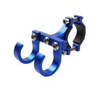 Koawensa - Ganchos de Scooter eléctrico para bicicleta, tubo de almacenamiento, ganchos con hebilla, portaauriculares portátil doble para bicicletas eléctricas, azul