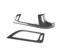 Koawensa para 5 Series G30 2018-2022 Accesorios de la etiqueta engomada del marco de la guarnición de la cubierta de la salida de la ventilación del tablero de instrumentos del coche de la fibra