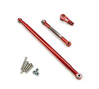 Koawensa para MN86S MN86 MN86KS MN86K MN G500 piezas de nivelación varilla de tracción de dirección metal, varilla de unión servo 1/12 accesorios de coche telecontrolado, rojo