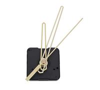 Koawensa Reloj de pared grande silencioso, mecanismo de reloj, mecanismo de cuarzo, piezas de movimiento, piezas de repuesto para reloj, juego de herramientas de manos, Negro y dorado, Moderno