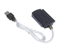 Koawensa USB 2.0 a IDE SATA 2.5 3.5 Disco duro HDD Adaptador de cable conversor Negro