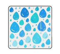 KOAYUBFC Alfombrilla de playa con estampado de gotas de lluvia frescas, portátil, extragrande, adecuada para viajes, senderismo, festivales de música, césped, playas, picnics al aire libre