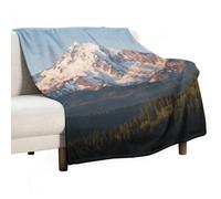 KOAYUBFC Mount Rainier - Manta de forro polar, cómoda, suave y ligera, adecuada para sofá o cama, adecuada para todas las estaciones