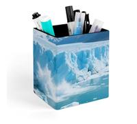 KOAYUBFC Portalápices de escritorio de diseño minimalista, taza para bolígrafos Perito Moreno Glacier, perfecto para decoración de escritorio, suministros de papelería y soporte creativo de papelería