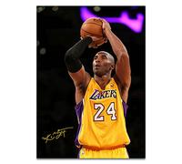 Kobe Bryant Dunking - Póster motivacional para pared, diseño de baloncesto de Kobe, diseño de mentalidad de Mamba, arte de pared, decoración de dormitorio de niños, sin marco (F, 20 x 28 pulgadas)