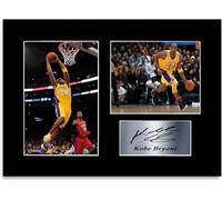 Kobe Bryant Los Angeles Lakers Player A4 - Soporte para foto con autógrafo firmado