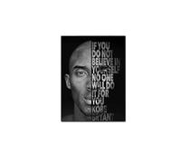 Kobe Inspirational Quotes Canvas Wall Art Bryant Motivational Canvas Print for Men Boys Room Decor LA Lakers Black Mamba Poster Pictures Gift Idea for Dear Kobe Basketball Fans, UNFramed,30×45cm