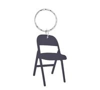 Kobeleen Acrílico Mini respaldo silla encanto llavero silla plegable llavero bolsa colgante pareja llavero mochila Decoración