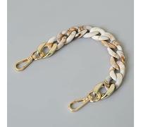 Kobeleen Bolso manija Cadena DIY acrílico Resina Bolso Correa Hombro Bolso reemplazo 28 cm