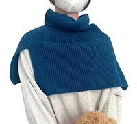 Kobeleen Bufanda de Cuello Falso de Punto para Invierno, Abrigo para Hombro para Mujer, Cuello Alto, Cuello Falso de Punto, Bufanda Desmontable cálida a Prueba de Viento