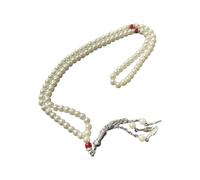 Kobeleen Cuentas de oración Musulmana de 6mm, 99 Perlas Naturales, Cuentas de Rosario Tasbih, Colgante de oración islámica con borlas, Regalo religioso de Ramadán