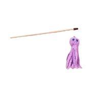 Kobeleen Juguete Encantador para Gato, Divertido pez de imitación, Pulpo Peludo, Divertido Palo de Ejercicio, Juguete para Gatito con Colgante Peludo