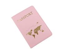 Kobeleen Porta Pasaporte para Parejas, Pasaporte de Mapa para Estuche, Cubierta de Pasaporte de Cuero PU, Billetera de Viaje, Organizador de Libros de Documentos para Mujeres