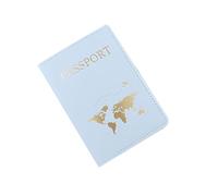 Kobeleen Porta Pasaporte para Parejas, Pasaporte de Mapa para Estuche, Cubierta de Pasaporte de Cuero PU, Billetera de Viaje, Organizador de Libros de Documentos para Mujeres