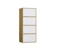 KOBI Alma Moderna cómoda de 4 Puertas con Sistema Tip-ON, estantes de Gran Capacidad, diseño Minimalista, Muebles para salón, Dormitorio y Oficina, Dimensiones 50x119x40 cm