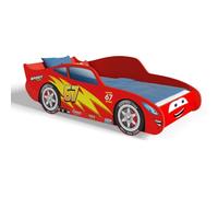 KOBI Cama en Forma de Coche 140 x 70, Rojo, Cars