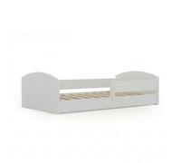 KOBI Cama infantil Montessori Leo 140x70 - Cama baja con barandilla (sin colchón, 140x70)