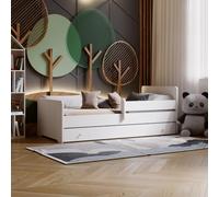 Kobi Cuna MAX | 160 x 80 | con cajón, colchón, Estructura | Cama para una niña y un niño | para habitación Infantil |