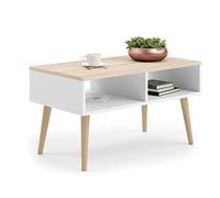 KOBI Esa de Centro Estilo escandinavo SANDI 90x50x55, Patas de Madera