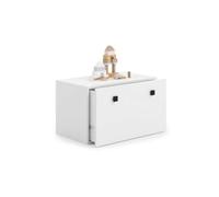 KOBI INGA Cajonera Caja de Juguetes con Cajón | Grande 71 x 41 x 41 CM | Baúl Blanco Muebles para Habitación de Niños | Banco de Almacenamiento para Niños | Cajas de Almacenamiento