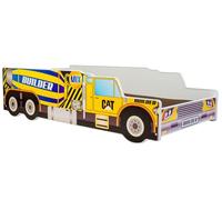 KOBI Lit Enfant Bétonnière 160x80 pour Chambre Enfant Garçon