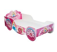 KOBI Lit Enfant Carrosse 160x80 Motif Fleurs