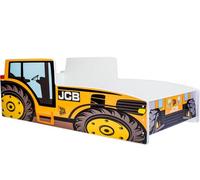KOBI Lit Enfant Tracteur Jaune 160x80