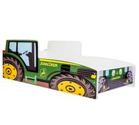 KOBI Lit Enfant Tracteur Vert 160x80