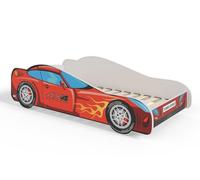 KOBI Lit Enfant Voiture 4x4 140x70 Motivo Super Héros pour Chambre Enfant Garçon