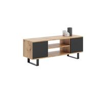 KOBI Mueble de TV Focus | 135 x 40 x 49 CM | Mesa de TV Estilo Industrial | Mueble de televisión Estilo Industrial | Muebles de TV para Sala de Estar | Mesa para TV | Armario Inferior RTV |