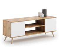 KOBI Mueble de TV Focus | Mesa de TV Estilo escandinavo | Mueble de televisión Estilo escandinavo | Muebles de TV para Sala de Estar | Mesa para TV | Armario Inferior RTV | Mueble para TV