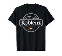 Koblenz Alemania Ciudad Viaje Diseño Vintage Camiseta gráfica económica