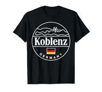Koblenz Alemania Ciudad Viaje Diseño Vintage Camiseta gráfica económica