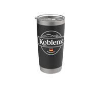 Koblenz Alemania Ciudad Viaje Diseño Vintage Vaso térmico de acero inoxidable de doble pared