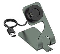 Kobmand Cargador Compatible con Garmin Forerunner 955,Cargador Cable Reloj Inteligente Soporte Cargador Estación para Armin Forerunner 955/Garmin Forerunner 255/Garmin Fenix 7X/Garmin Venu 2 (Gris)