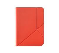 Kobo Clara Colour/BW - Funda para Dormir Color | Cuaderno Rojo Cayena | Tecnología Sleep/Wake | Soporte Integrado de 2 vías | Piel Vegano | Compatible con Lector electrónico de Color Kobo Clara