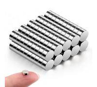 Koboko 80 imanes de neodimio, 5 x 2 mm, pequeños imanes fuertes, imanes para manualidades, para pizarras blancas, tablones de anuncios, cintas magnéticas y mucho más