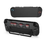 KOBONA Case Transparente para Switch 2 Clear Shock-Protective Case Cubra de Caja Anti-Scratch con 6 Ranuras para Tarjetas de Juego para el Juego de Consola de 2 Juegos