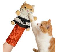 KOBONA Muñeco de Karate para Gatos - Peluche de Combate con Almohadillas Resistentes, Guante de Lucha con Manga Protectora para Antebrazo, Peluche Interactivo para Juegos Seguros