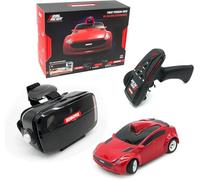 Kobotix Real Racer,Coche de control remoto con cámara,Alimentación de video HD en primera persona,Coche RC FPV, giroscopio a bordo, control por aplicación, coche RC rápido (rojo)