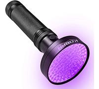 KOBRA - Linterna de luz negra UV 100 ledes para inspección hogares u hoteles, detecta orina mascotas y manchas - LED intensidad ultra 18 W 1-395 nm, falsificación dinero, fugas, escorpiones