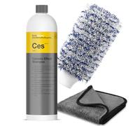 Koch Chemie Ceramic Effect Shampoo Ces 1L Set con efecto de sellado, guante de lavado, paño seco, champú para coche, efecto protector de cerámica, sellador de coche