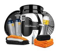 Koch Chemie - Juego de limpieza para coche (cubo de 20 l, tapa + inserto Grit Guard + champú Nano Magic + Insect&DirtRemover + Espuma de nieve suave + Allround Quick Shine | Paño de secado + guante de