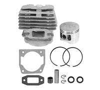 Kochenty 1 juego de cilindro y pistón de motosierra de 45 mm de diámetro para motosierra de 52 cc de 52 cc de repuesto para motosierra de gasolina/aceite