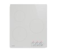 Kochheld 45cm Placa de Inducción 3 Fuegos Blanco
