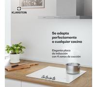 Kochheld placa de inducción | Elegante y potente | 4 zonas de cocción | 7000 W | 60 cm Klarstein
