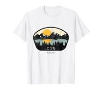 Kochi Japón Camiseta gráfica económica, Hombre, Blanco, L