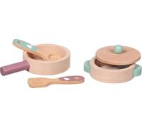 Kochset Küchenliebe: Topf: Ø 12,5 Höhe: 6 cm, Buchenholz, 5 Teile, per Set
