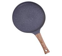 KOCKSHION 1 pieza Sartén Antiadherente Mango de Madera para Tortillas Pancakes y Huevos Compatible con Cocinas de Inducción y Gas