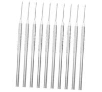 KOCKSHION 10 piezas Herramientas de Aguja de Arcilla Inoxidable para Escultura y Tallado para Detallar y Decorar Bisutería